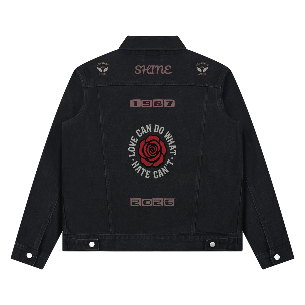 Unisex Vintage Wash Denim Jacket