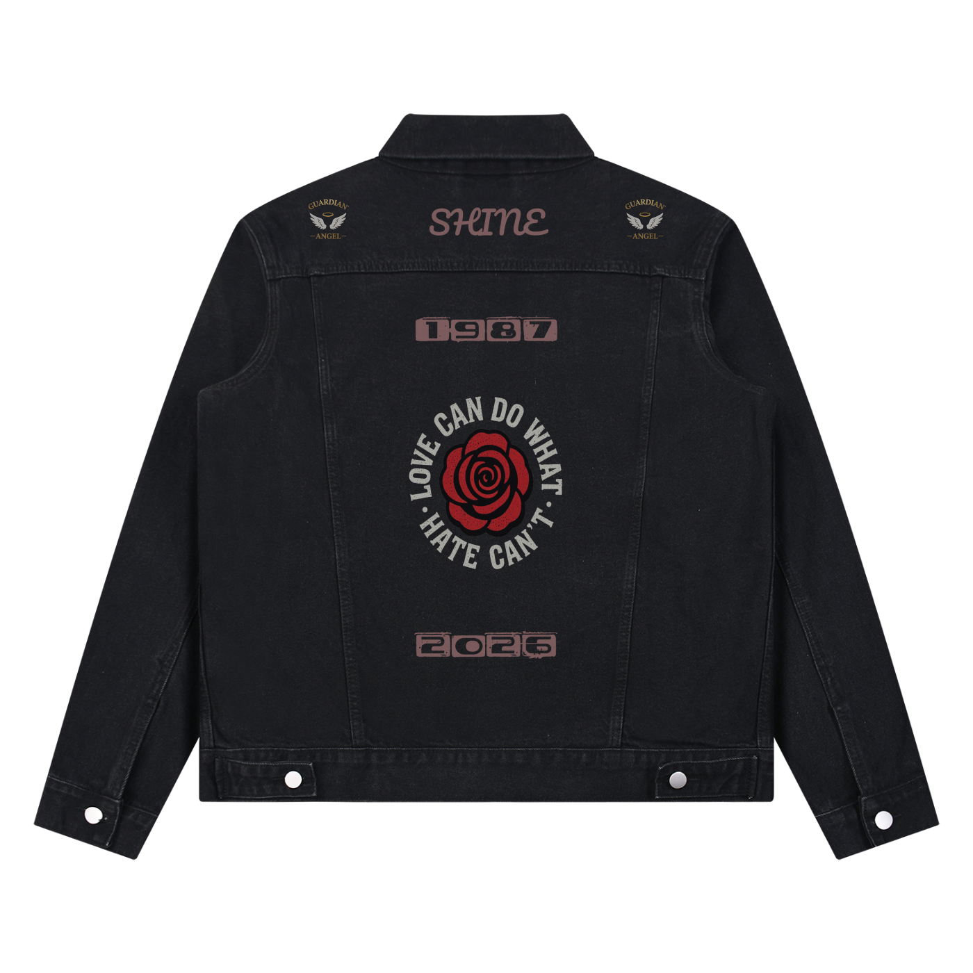 Unisex Vintage Wash Denim Jacket