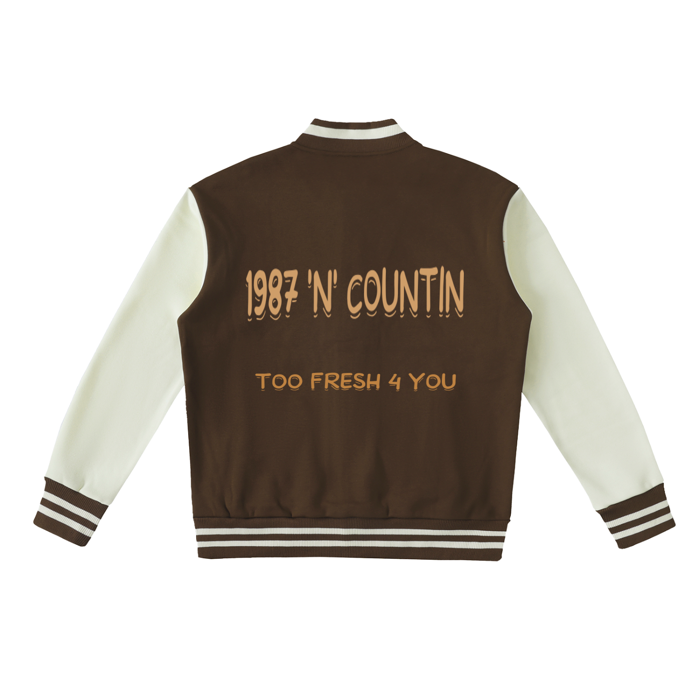 Two-Tone Fleeced Varsity Jacket