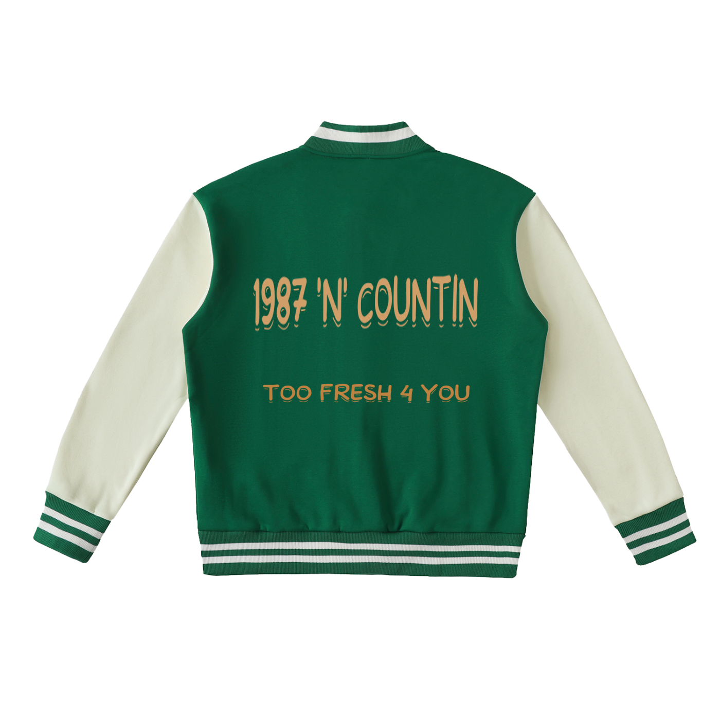 1987 Two-Tone Fleeced Varsity Jacket
