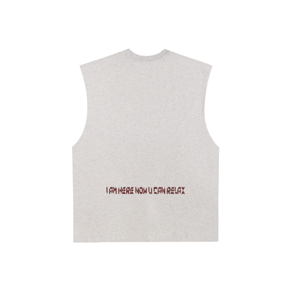 Raw Edge Cotton Tank Top