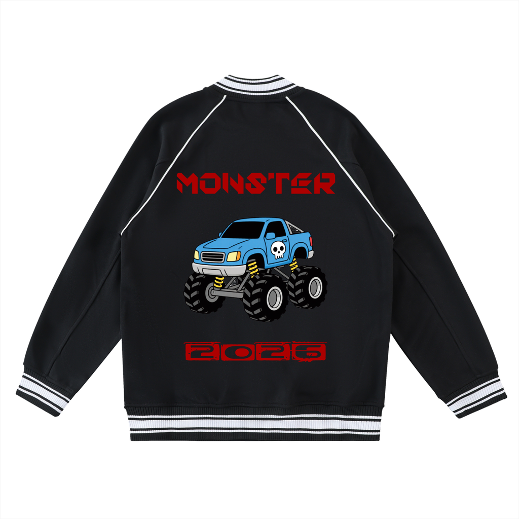 FIT LIFESTYLE Contrast Trim Raglan Varsity Jacket