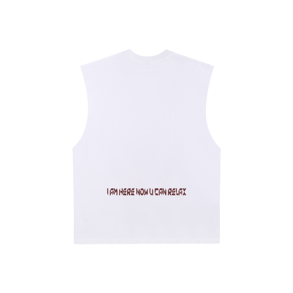 Raw Edge Cotton Tank Top