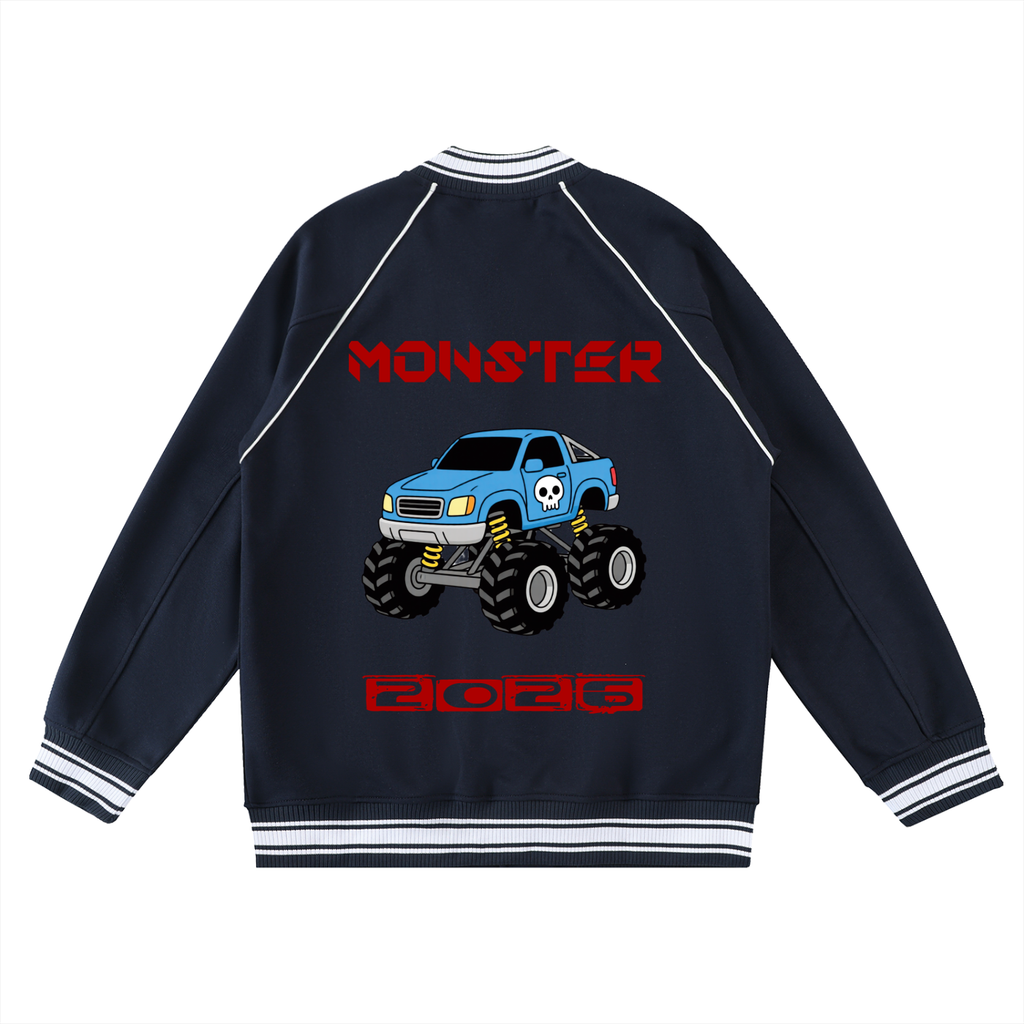 FIT LIFESTYLE Contrast Trim Raglan Varsity Jacket