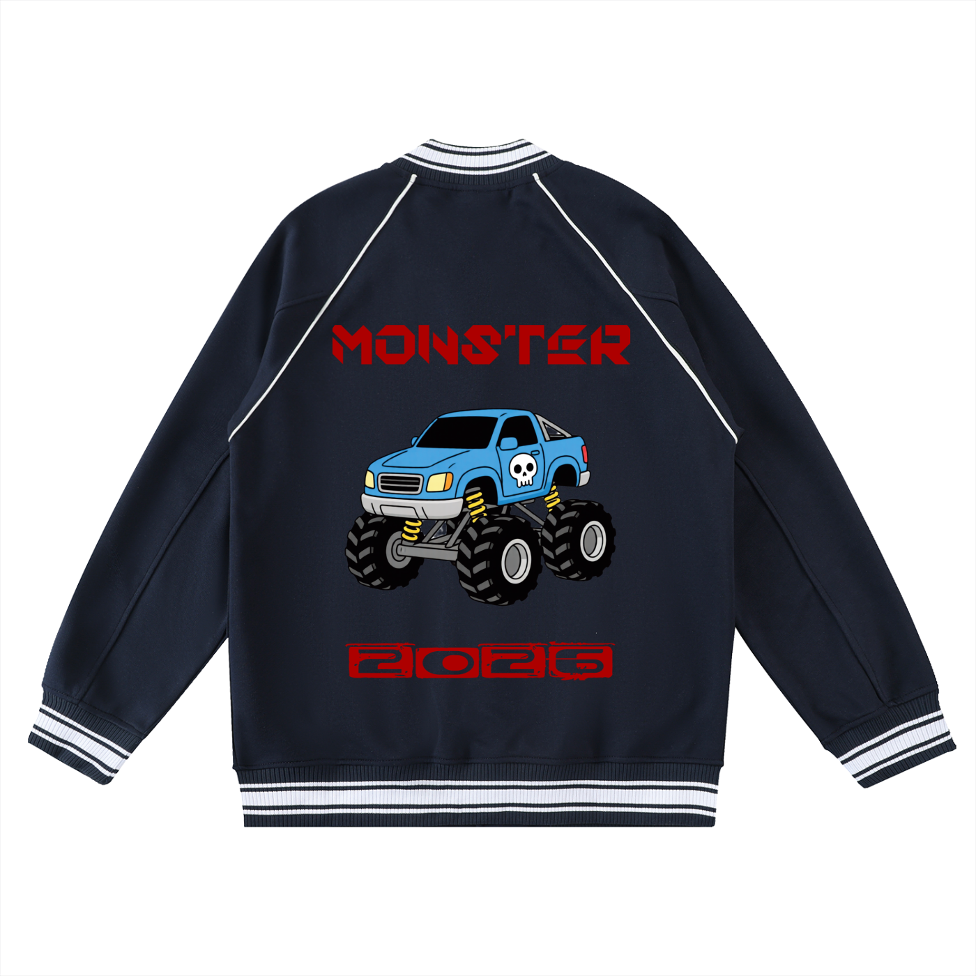 FIT LIFESTYLE Contrast Trim Raglan Varsity Jacket