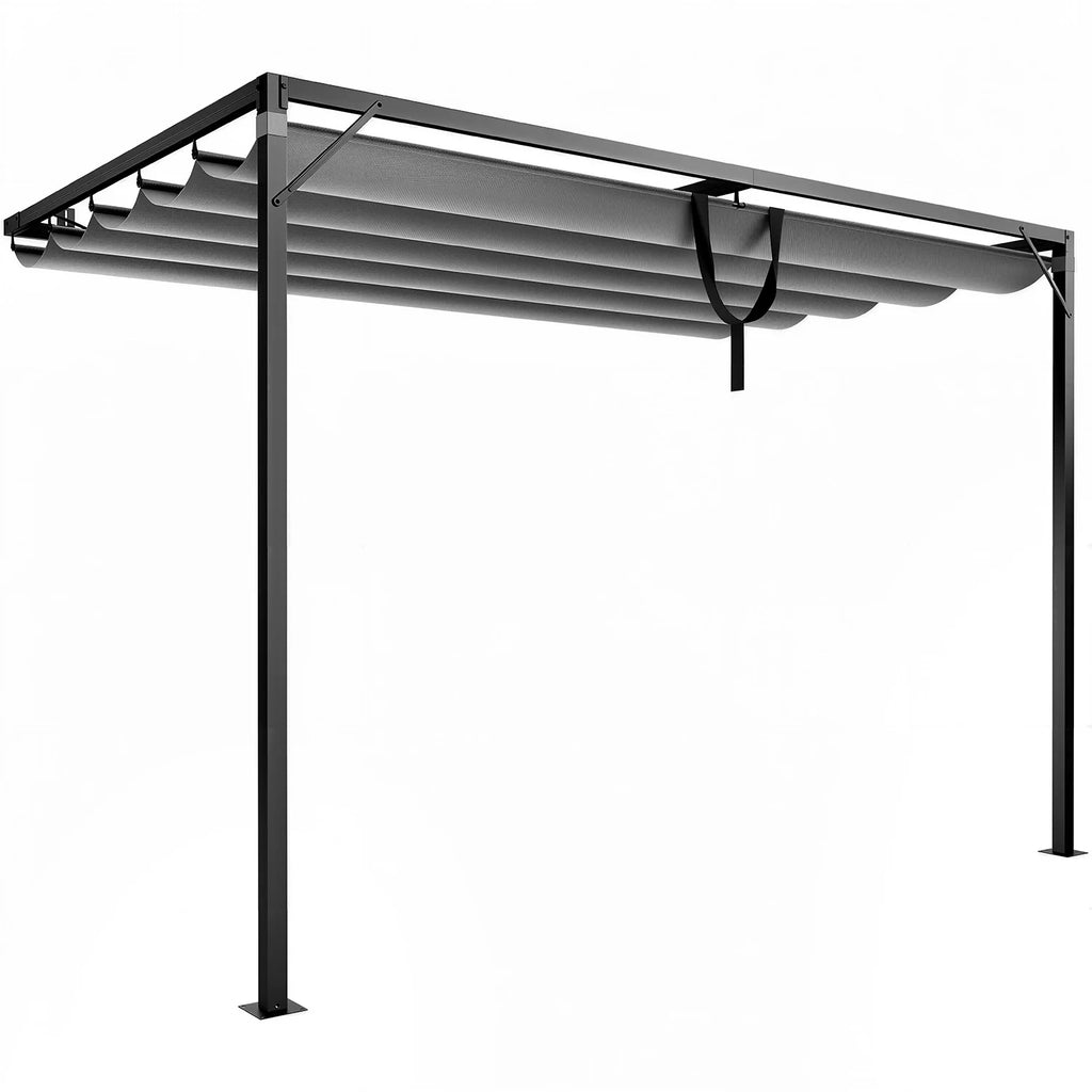 GartistGO 2*3m Lean To Pergola with Retractable Roof