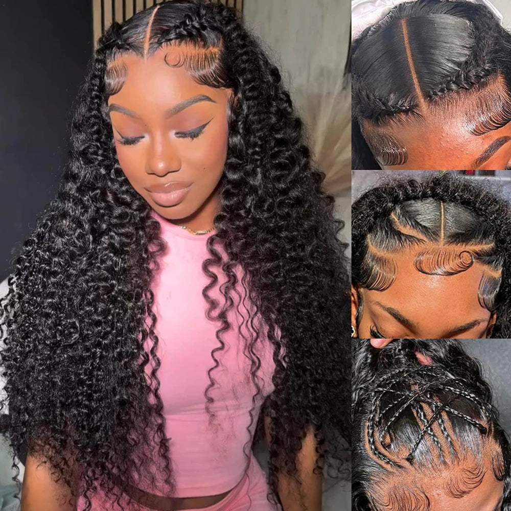 200 Density Curly Deep Wave Wig