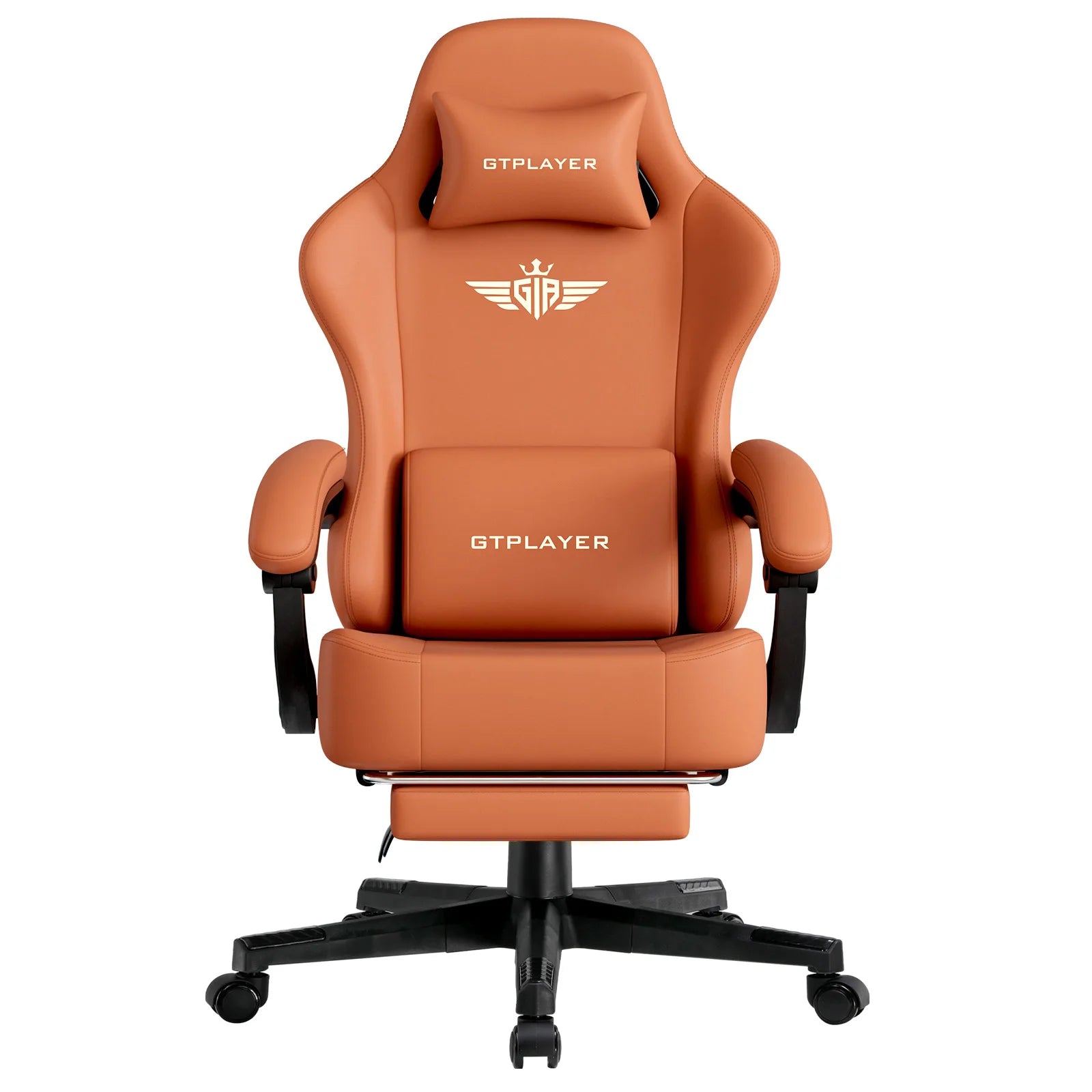 GTPLAYER Gaming Chair with Footrest and Lumbar Support