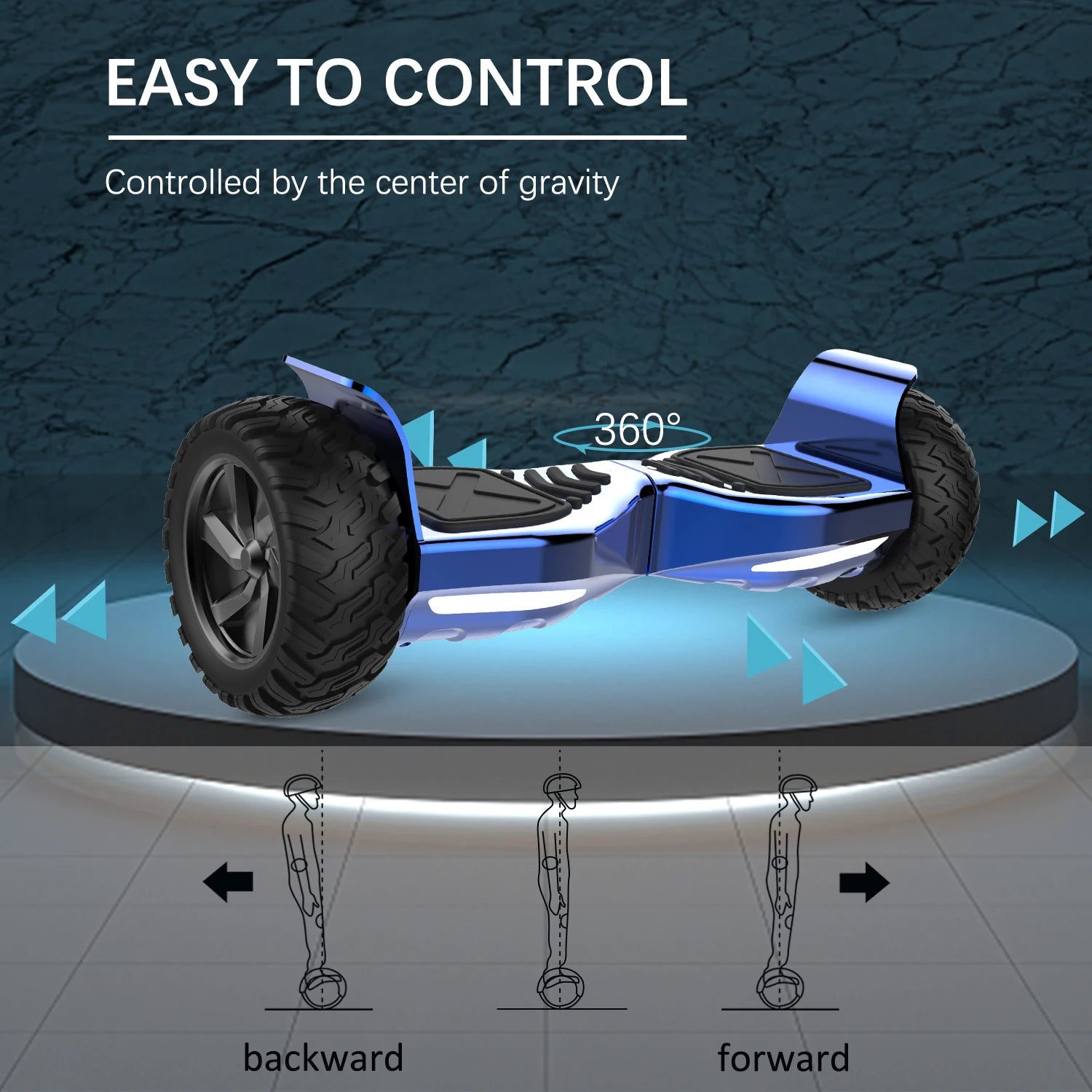 RCB  8.5 “ Hoverboard APP Control Function, Bluetooth Speaker, LED Lights