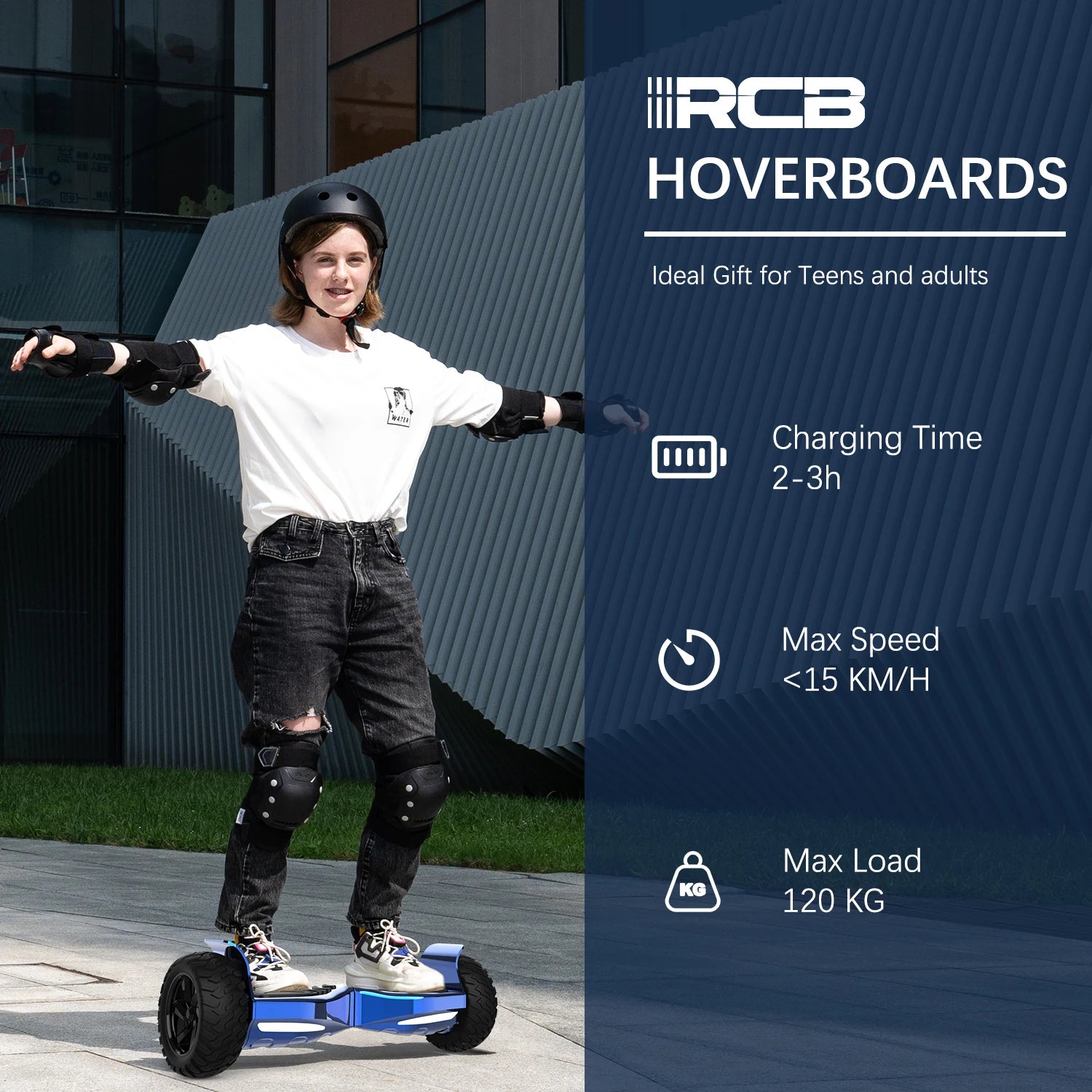 RCB  8.5 “ Hoverboard APP Control Function, Bluetooth Speaker, LED Lights