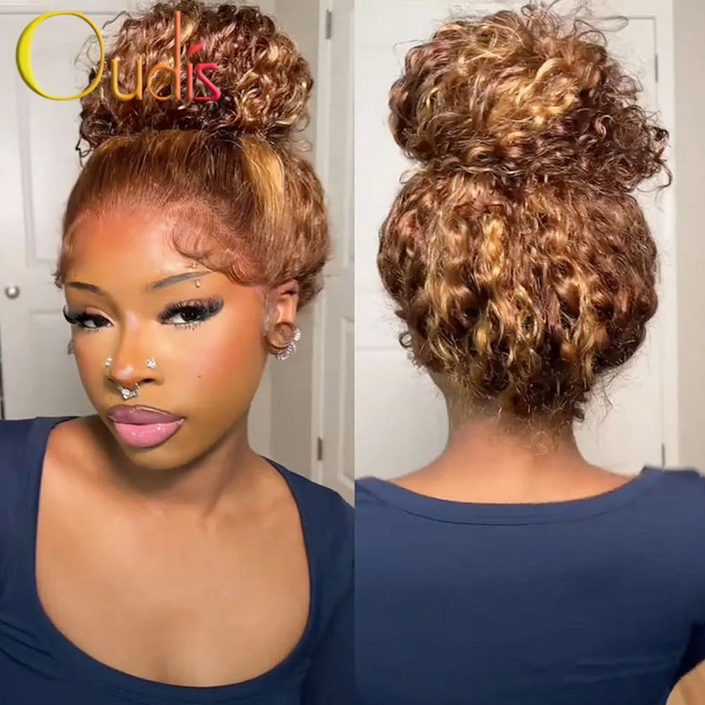 250 Density Full Hd Lace Honey Blonde Deep Wave Wig