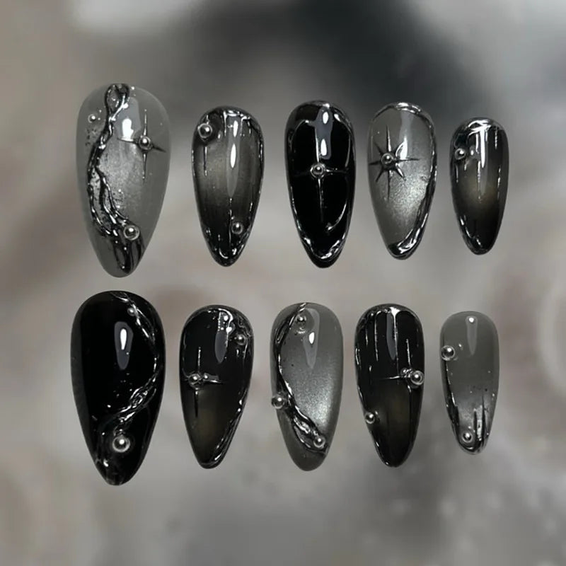24Pcs 3D Fake Nails Press on