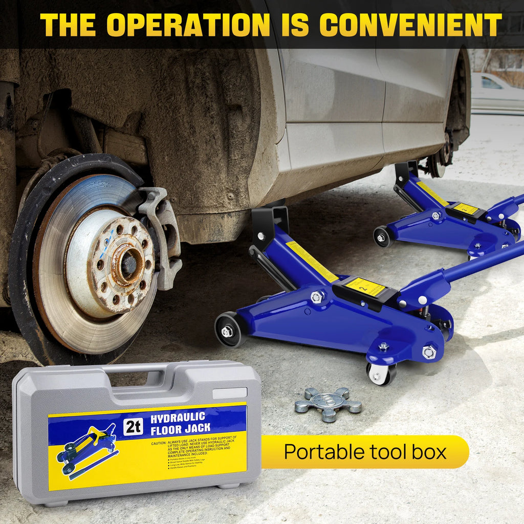 Steel Floor Jacks 4000lbs Car Trolley Jacks Hydraulic