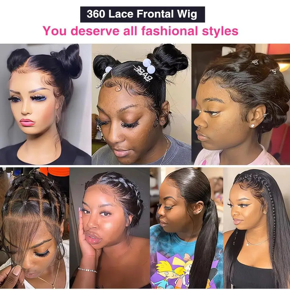 Real Hd 360 Straight Full Lace wig Human Hair