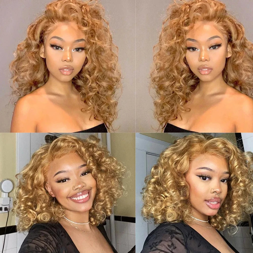 Honey Blond 2Pcs/Pack Loose wave Bundles Human Hair