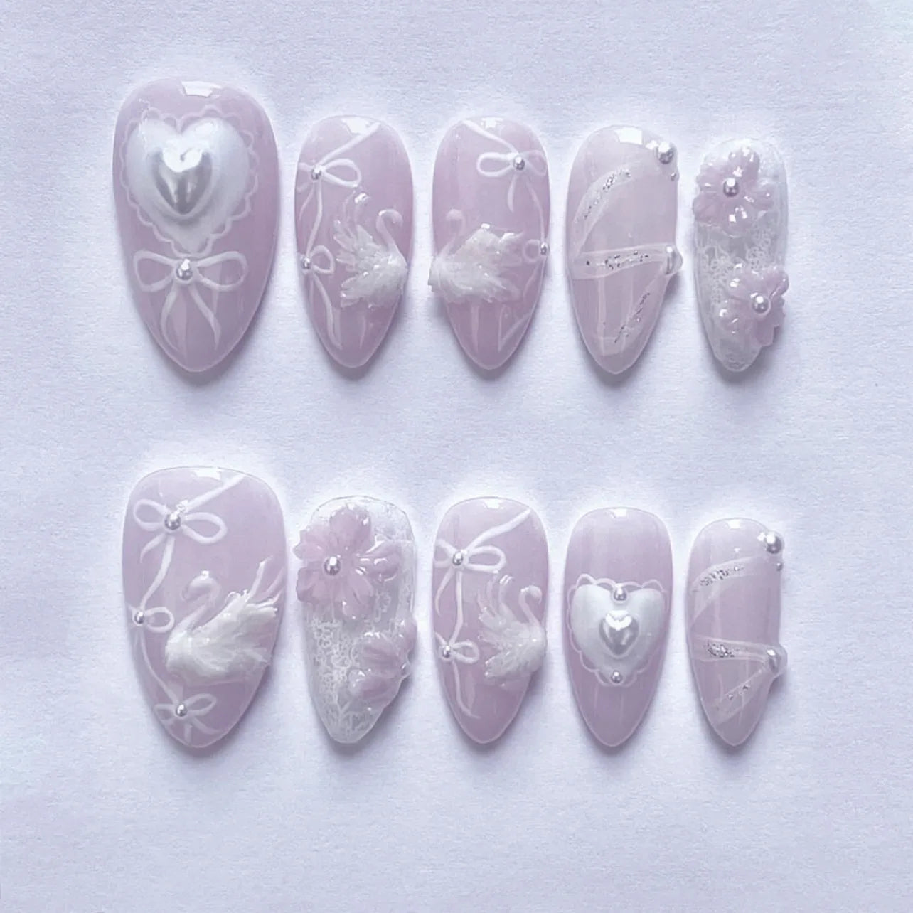 24Pcs 3D Design Nails