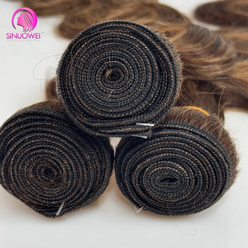 30 32 Inch Highlight Body Wave Human Hair Bundle P4/27