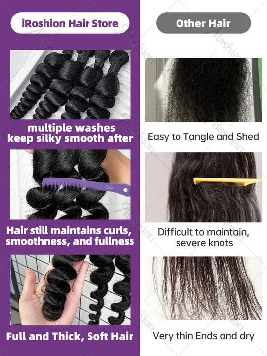 30 32 Inch Loose Wave Raw Virgin Human Hair
