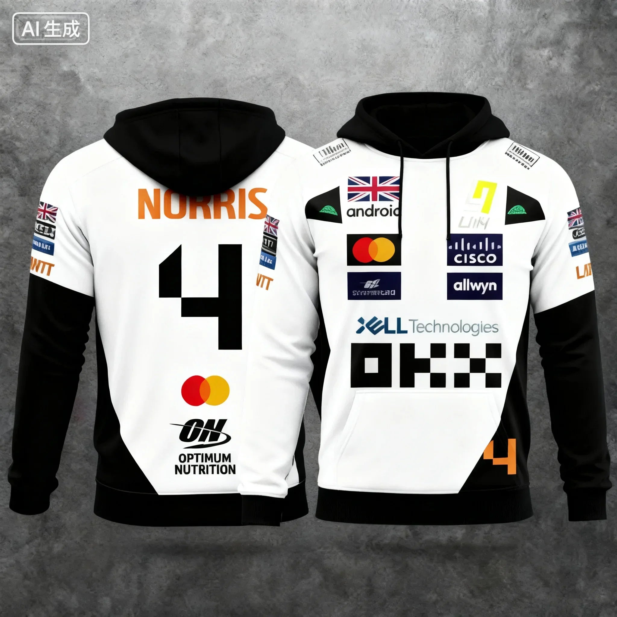 Lando Norris Racing Style Hoodies and Extreme Sports Clothes