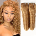 Honey Blond 2Pcs/Pack Loose wave Bundles Human Hair