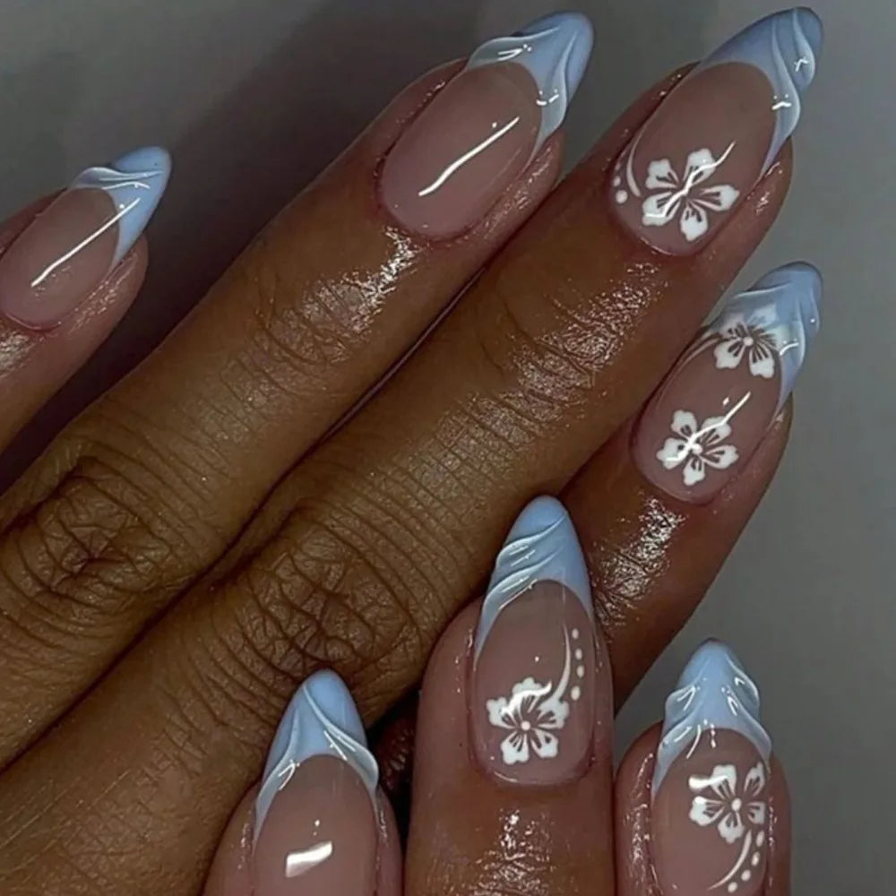 24Pcs 3D Fake Nails Press on