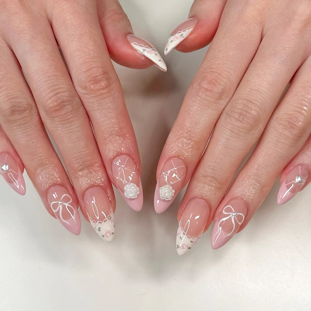 24PCS  Press on Nails Designs