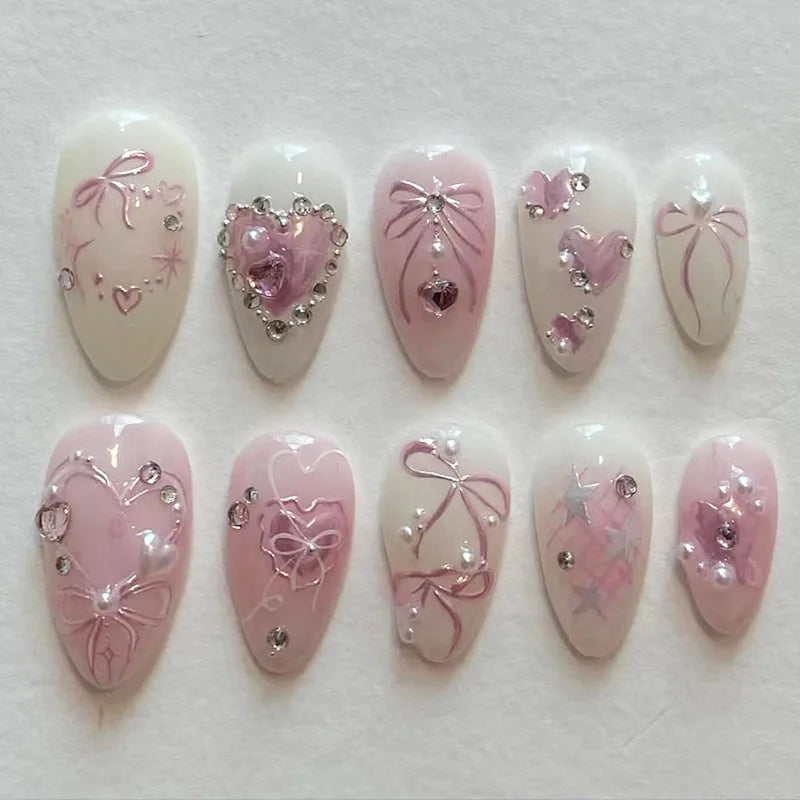 24PCS  Press on Nails Designs