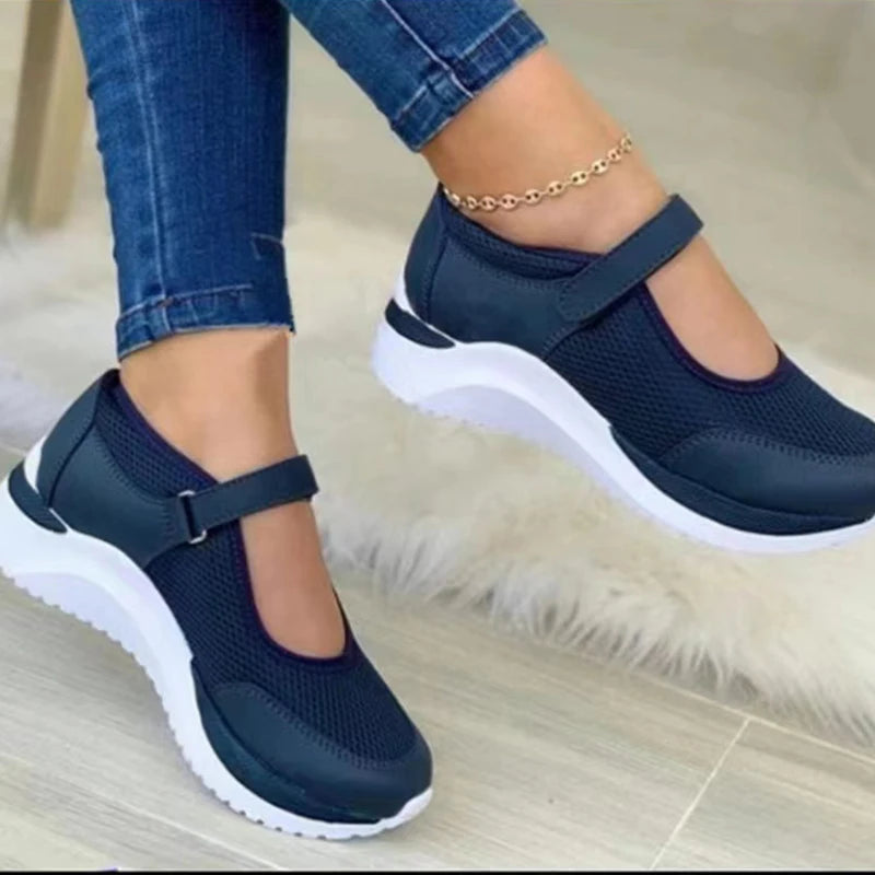 Knitted Women's Thick Sole Shoes