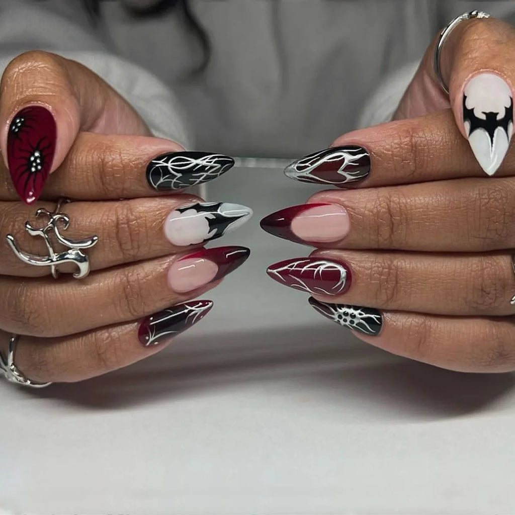 24PCS  Press on Nails Designs