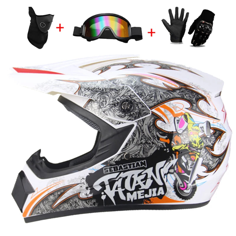 Motorcycle kids full Helmet Motocross