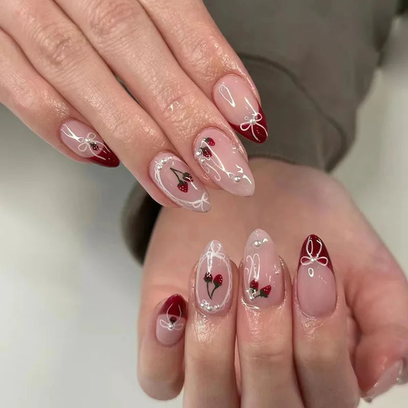24PCS  Press on Nails Designs