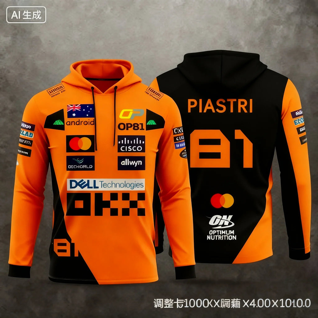 Lando Norris Racing Style Hoodies and Extreme Sports Clothes