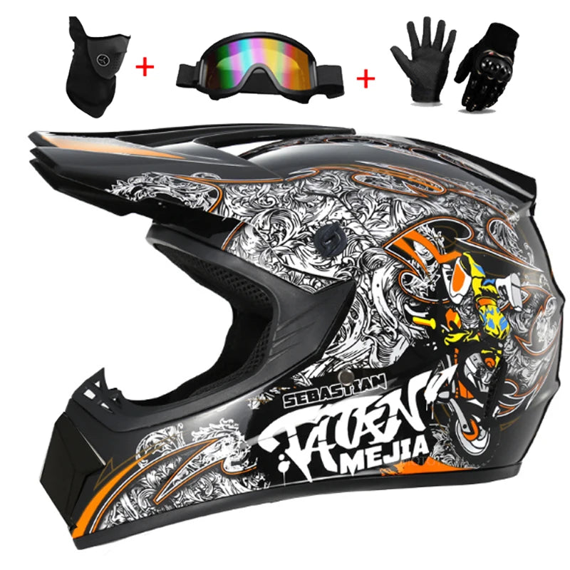Motorcycle kids full Helmet Motocross