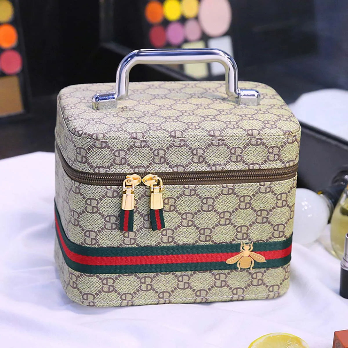 PU leather cosmetic case