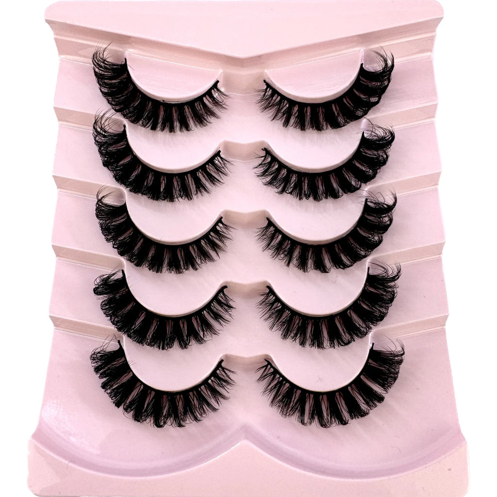 Wispy natural eyelash extension