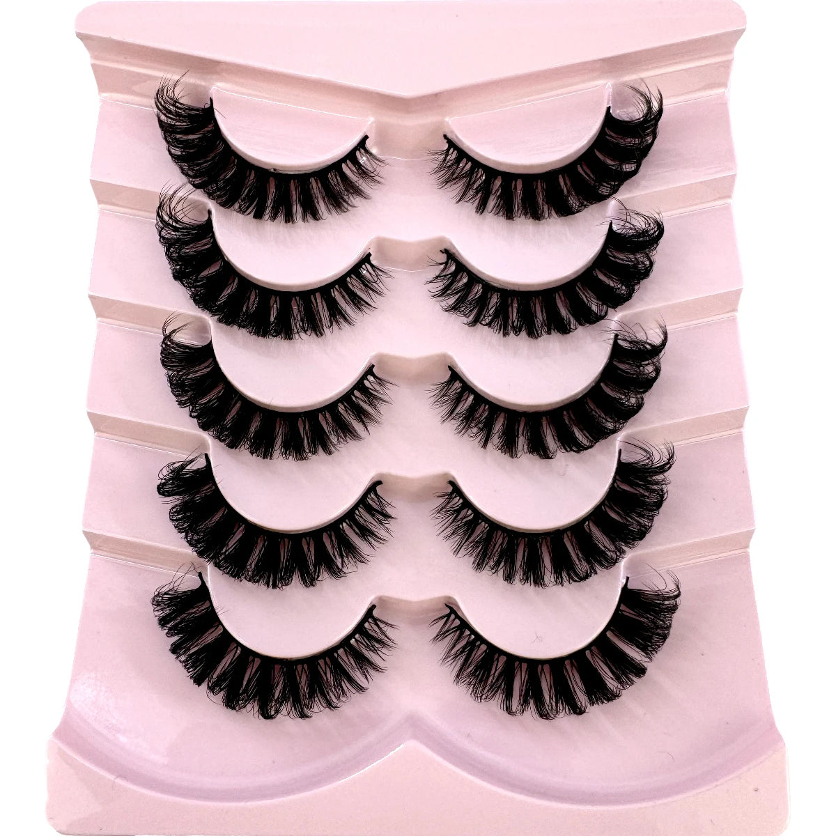 Wispy natural eyelash extension