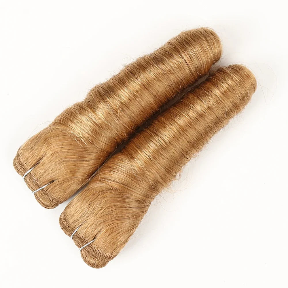Honey Blond 2Pcs/Pack Loose wave Bundles Human Hair