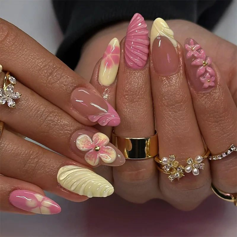 24PCS  Press on Nails Designs