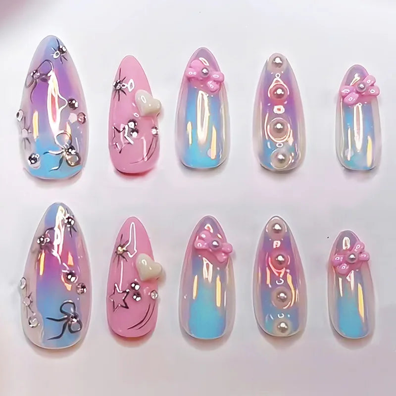 24PCS  Press on Nails Designs