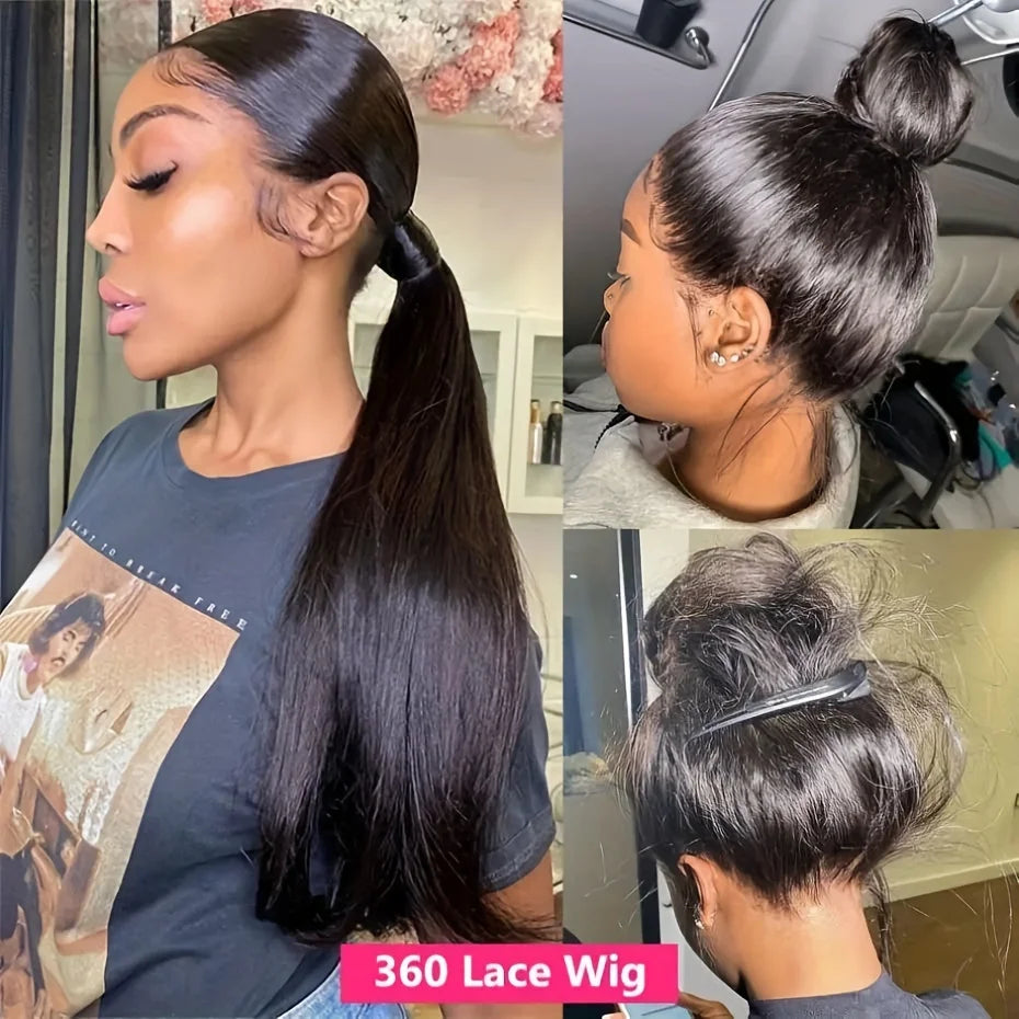 Real Hd 360 Straight Full Lace wig Human Hair