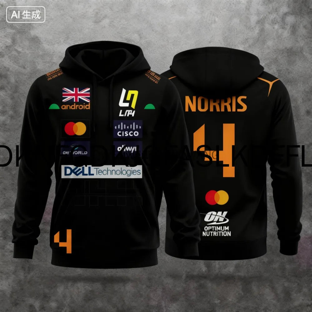 Lando Norris Racing Style Hoodies and Extreme Sports Clothes