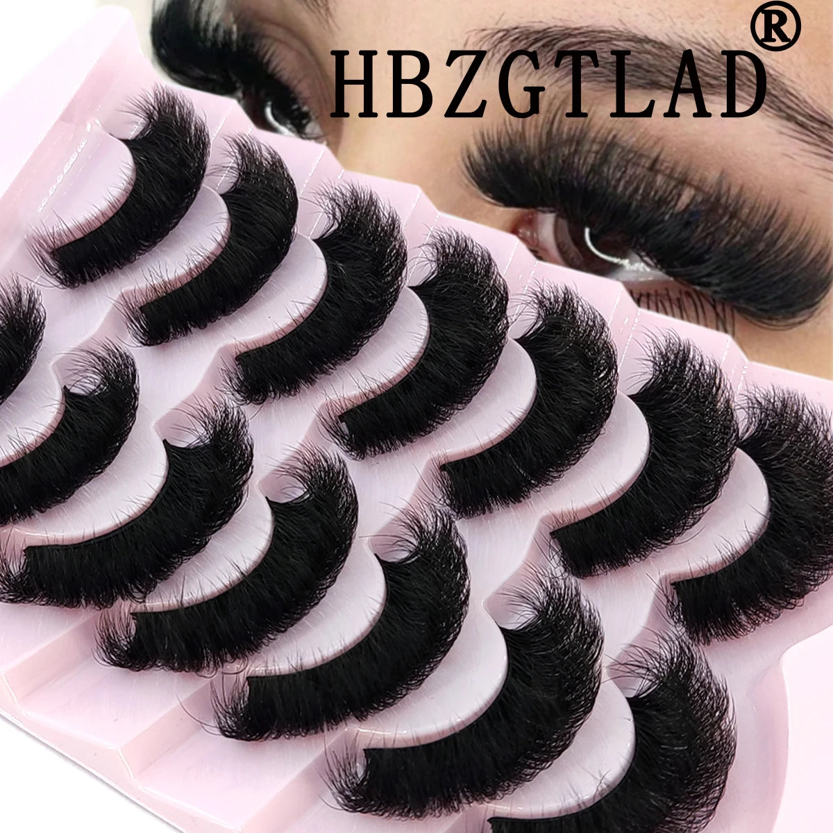 Wispy natural eyelash extension