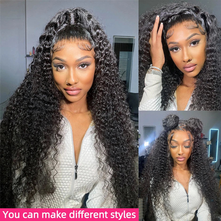 200 Density Curly Deep Wave Wig