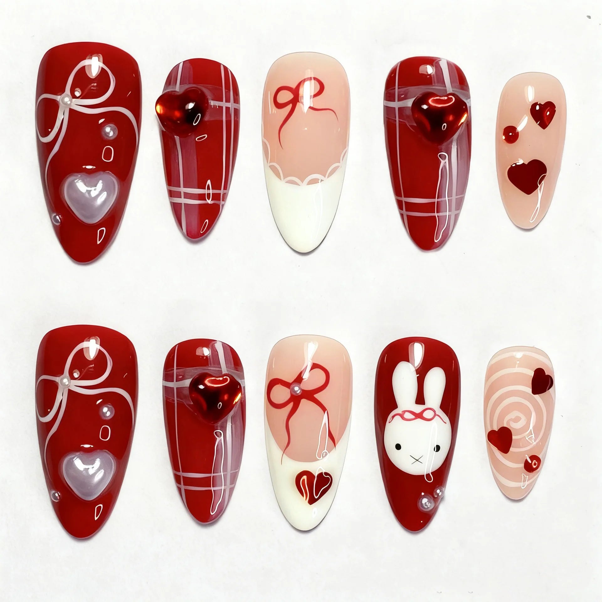 24PCS  Press on Nails Designs