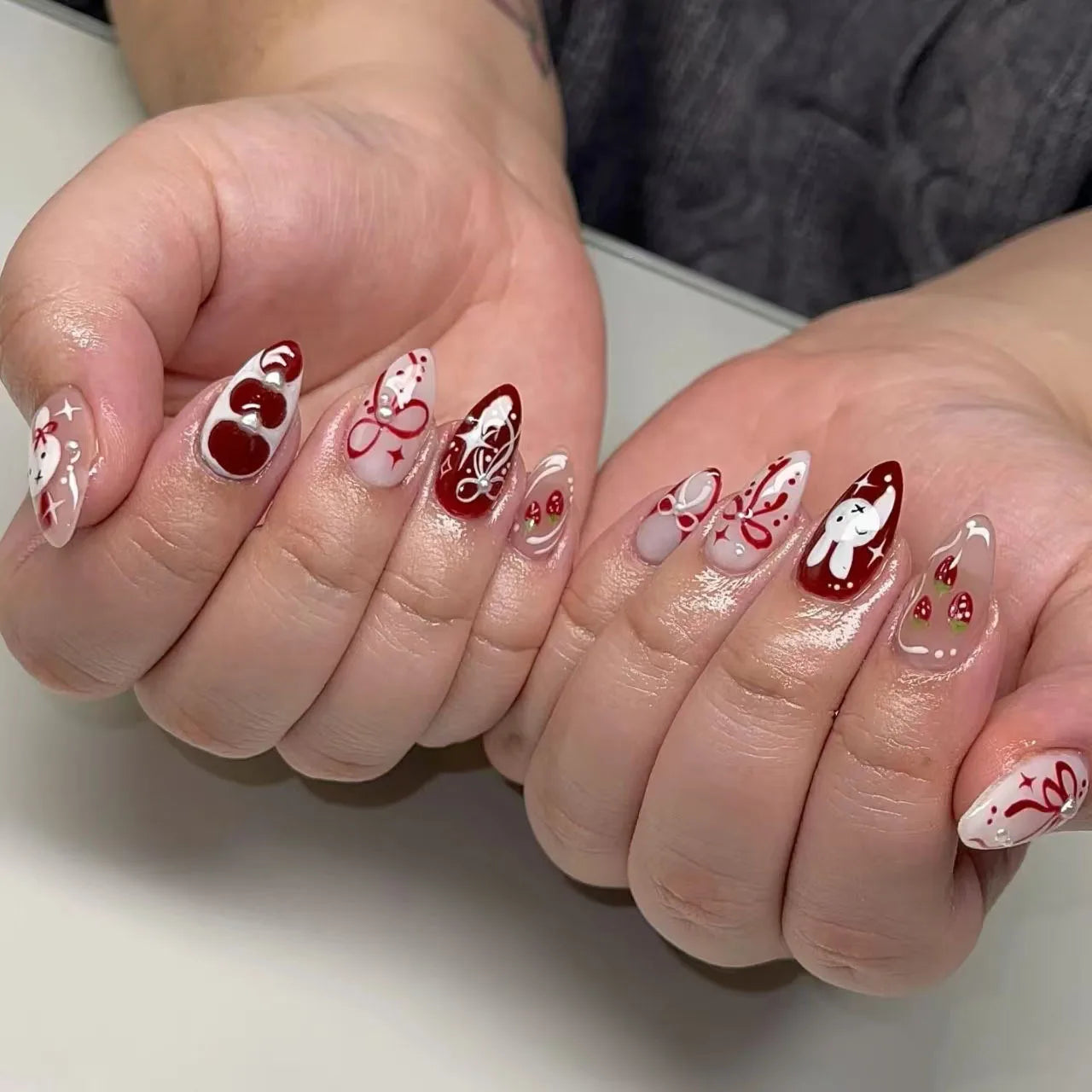 24PCS  Press on Nails Designs
