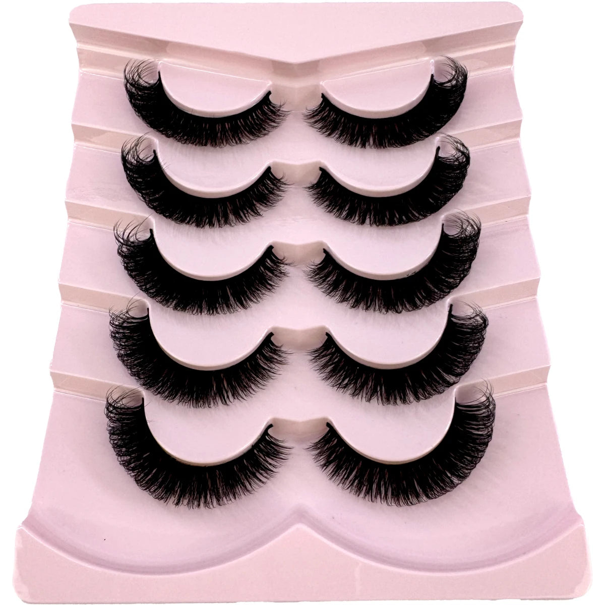 Wispy natural eyelash extension