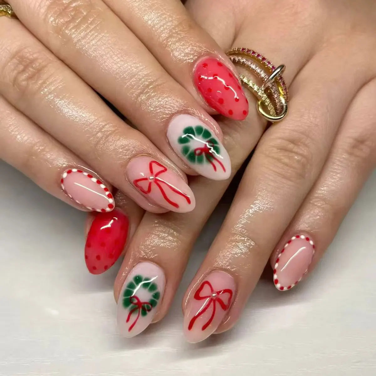 24PCS  Press on Nails Designs