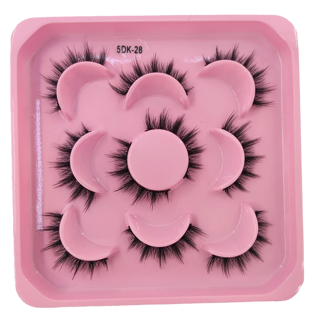 Wispy natural eyelash extension