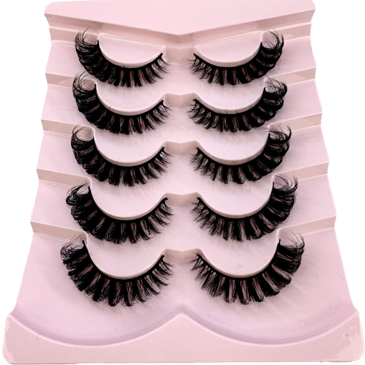 Wispy natural eyelash extension