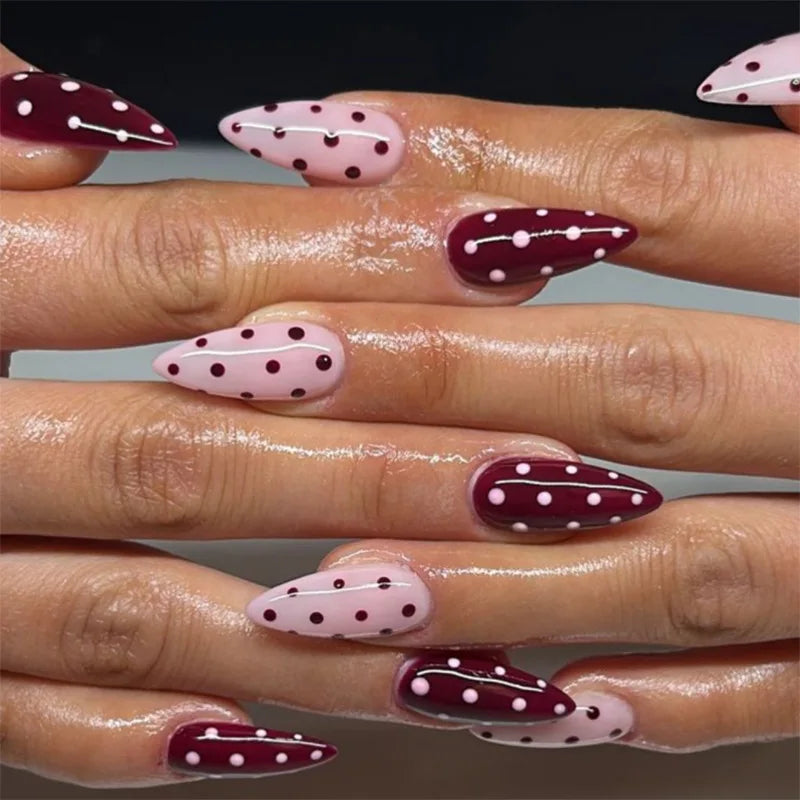 24PCS  Press on Nails Designs